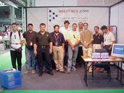 Fotografia di gruppo al Webbit 2001